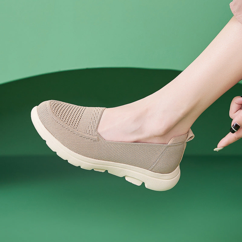 Dame Komfortable Slip-On Sneakers med åndbart overtøj og dämpende sål Stilla