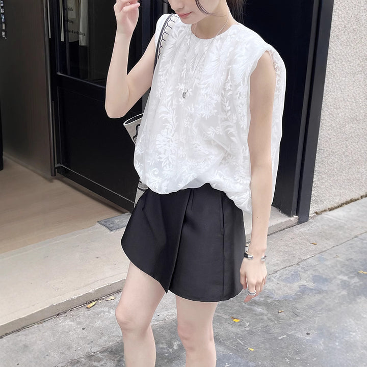 Dame mode High-Waist shorts med elegant silhuet Stilla