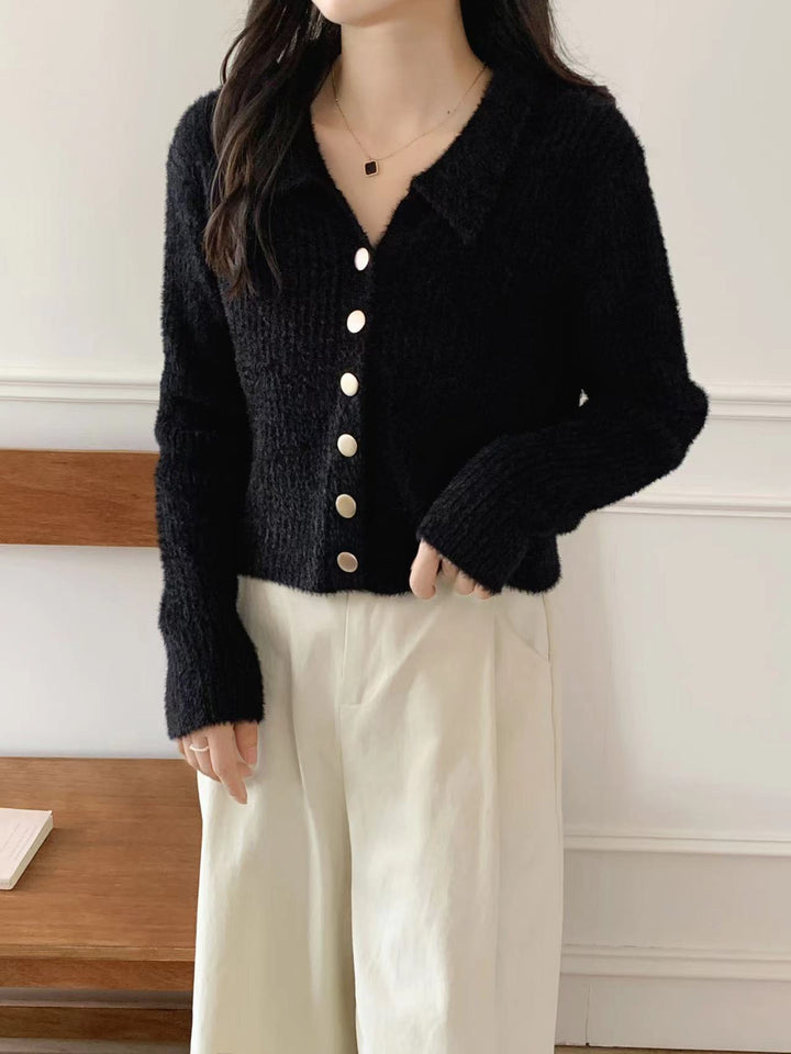 Kvinders cardigan med knapdesign og blødt materiale Stilla