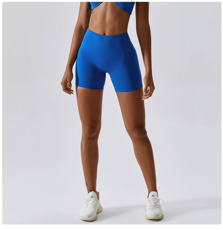Stilla | Farve Nude Feel Yoga Shorts Høj Talje Tætte Sports Leggings Til Hofte Løftende Løb Workout