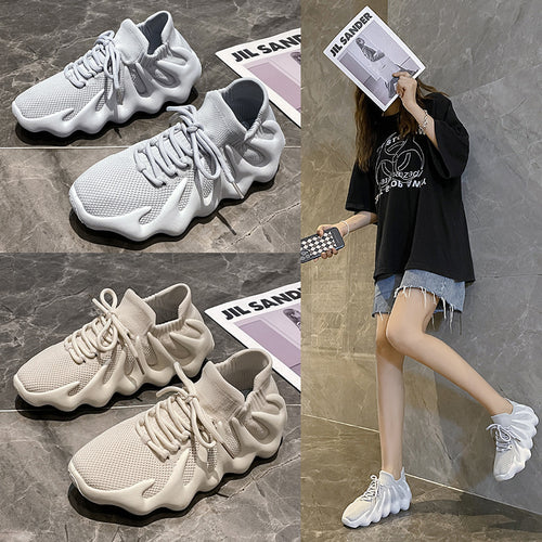 Dame Modiske Sneakers med innovativ sålestruktur og åndbart overmateriale Stilla