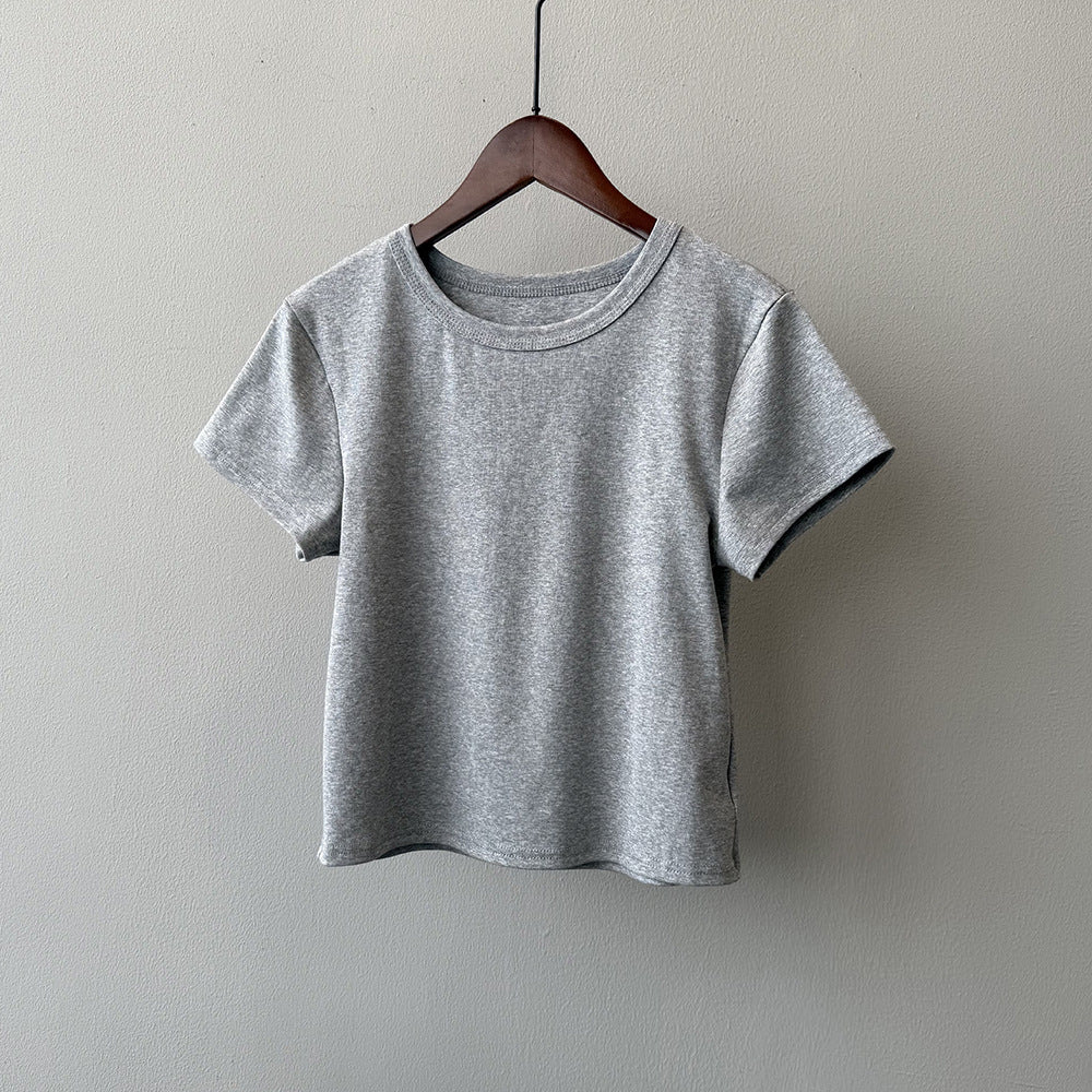 Dame Basis T-shirt i høj kvalitet bomuld med ergonomisk snit Stilla