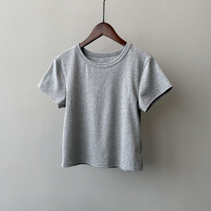 Dame Basis T-shirt i høj kvalitet bomuld med ergonomisk snit Stilla