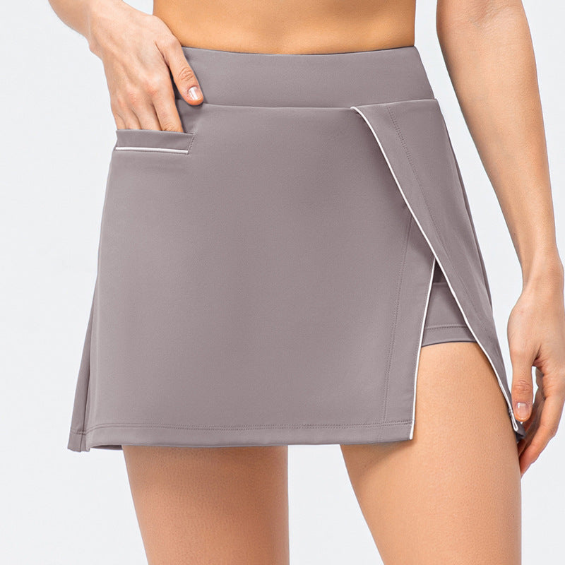 Stilla | Højtalje Skort Hurtig Tørring, Indbyggede Shorts & Komfortable (løb, Yoga)