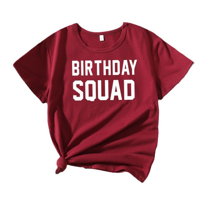 Dame Grafik Fødselsdag Squad T-Shirt Stilla