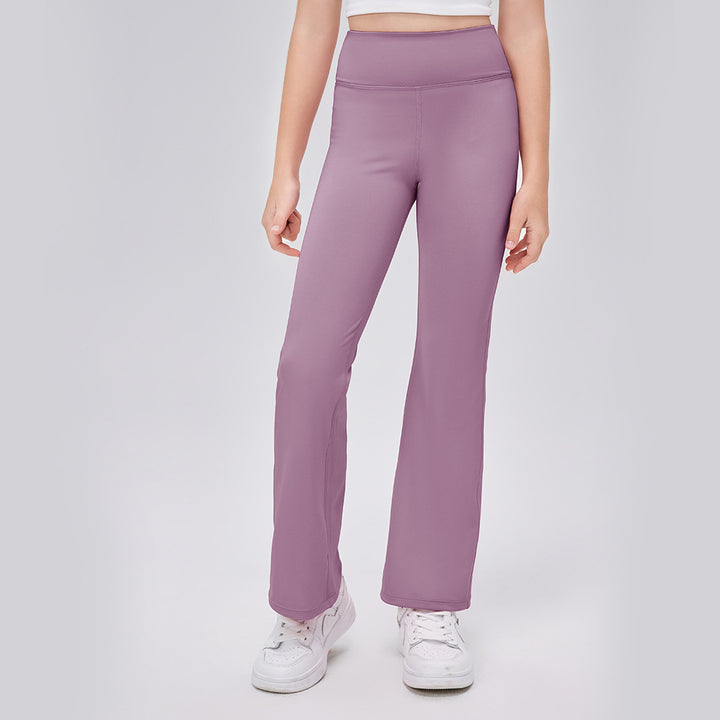 Dame Sporty Flared Leggings med høj talje og åndbart materiale Stilla