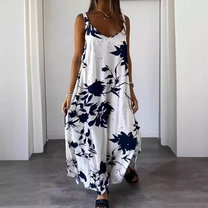 Kvinder Flydende Floral Maxikjole Stilla