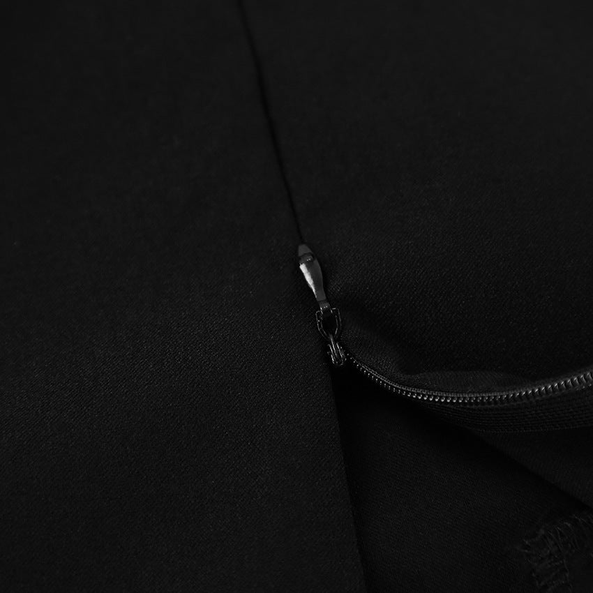Dame Elegant Maxiskørt med sideløbende flæsedesign og figursyet skæring Stilla