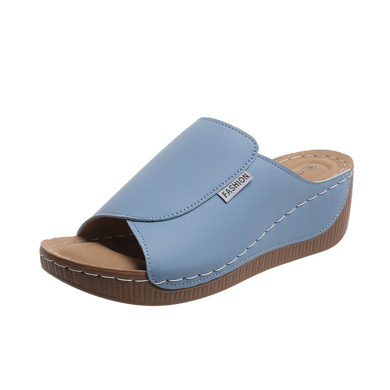 Dame Wedge-Pantoletten med mode- og ergonomisk sål Stilla