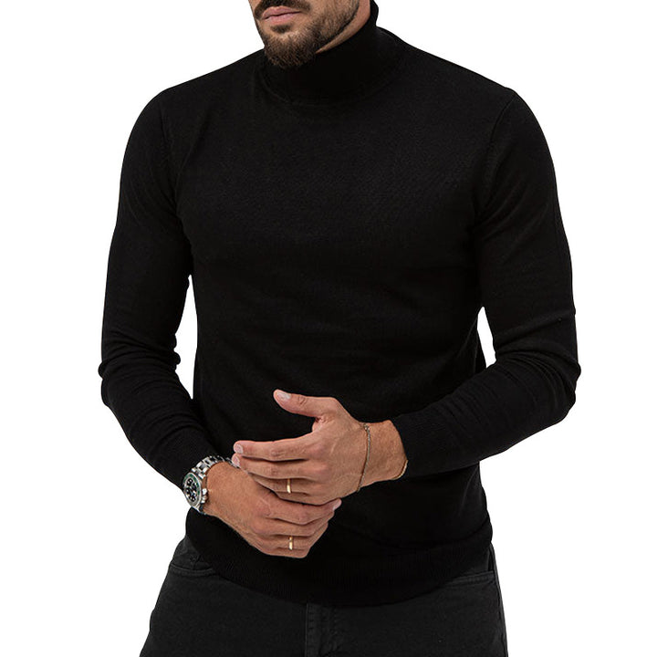 Herrer rullekrave sweater lavet af fint, åndbart uld med elegant snit Stilla