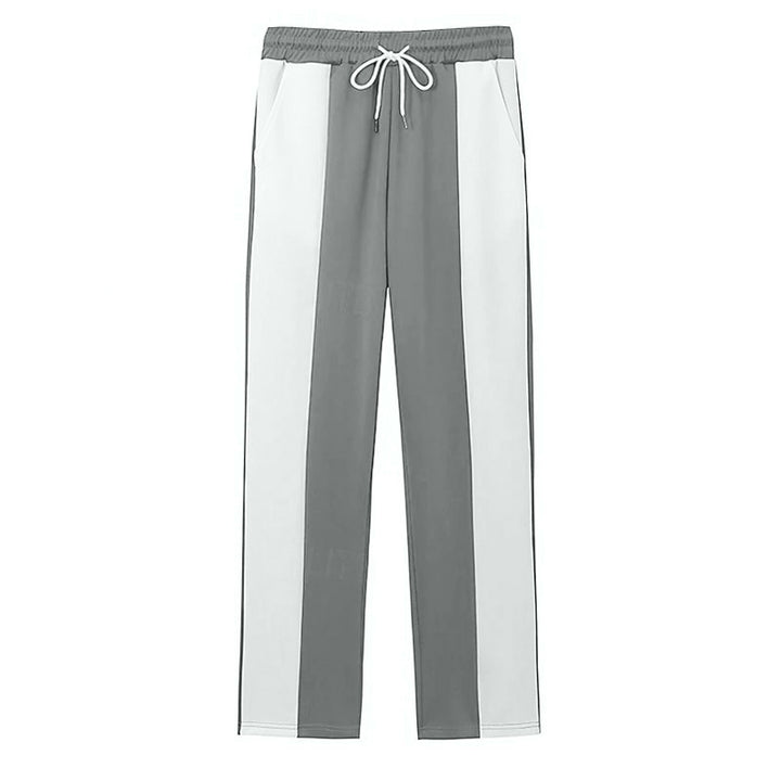 Herrer nan sporty Trackpants med sidelæns kontrastbånd elastisk bund snor og hjorte broderi Skovae