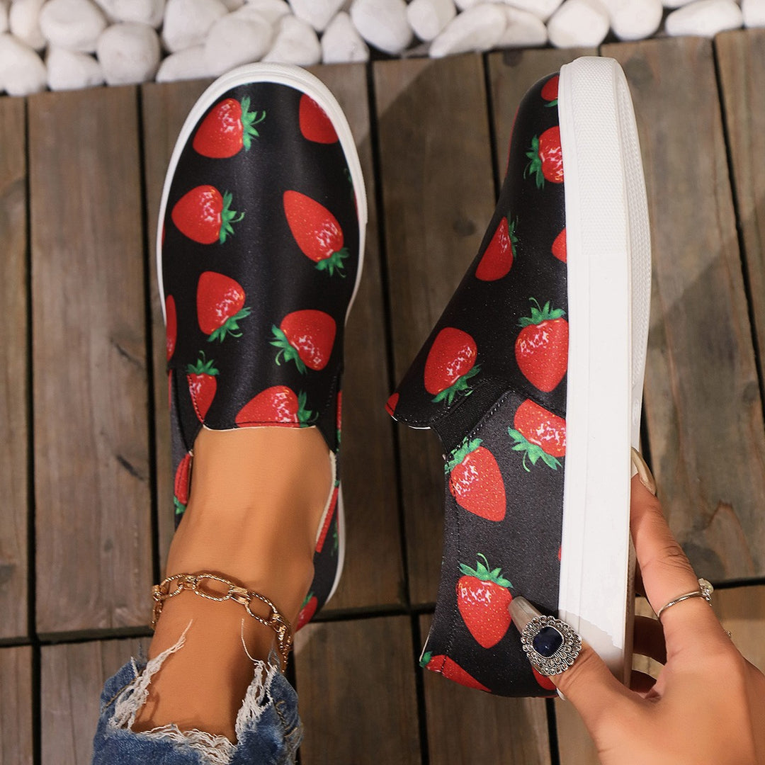 Dame Fritids-sneakers med sporty motiv Stilla