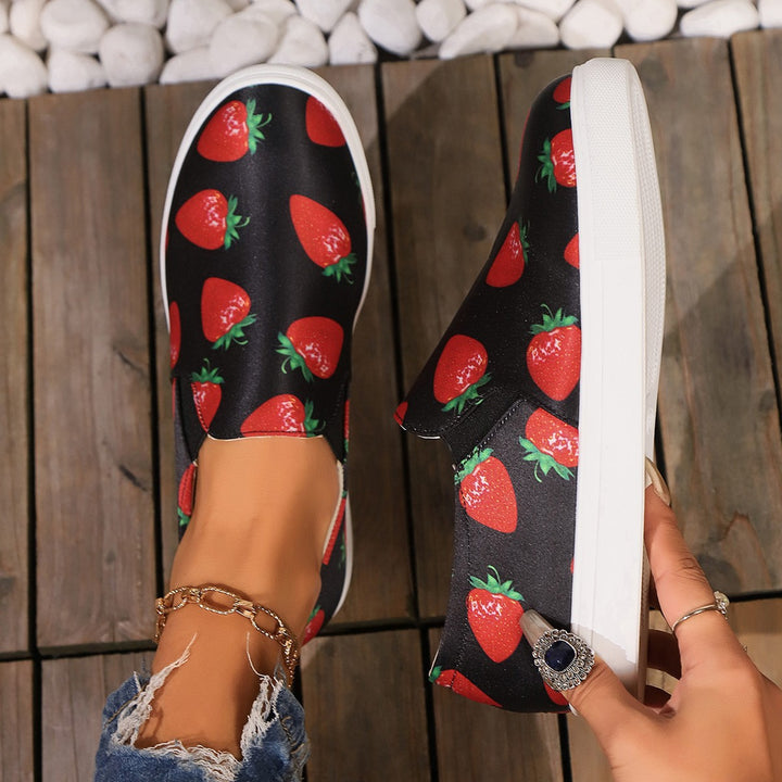 Dame Fritids-sneakers med sporty motiv Stilla