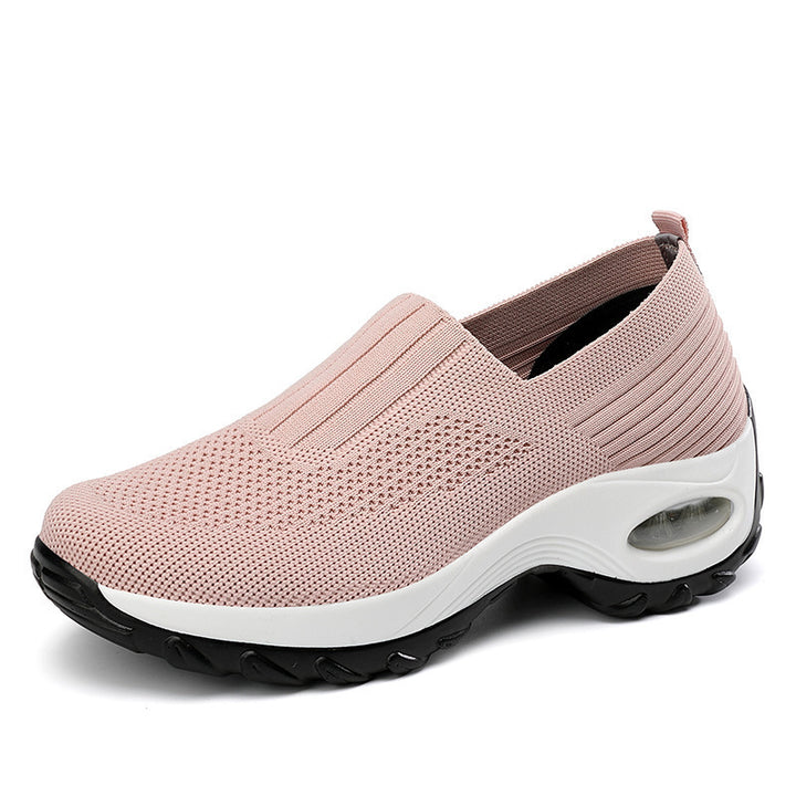 Dame Lettere Slip-On Sneakers med åndbart mesh-overmateriale og støddæmpende sål Stilla