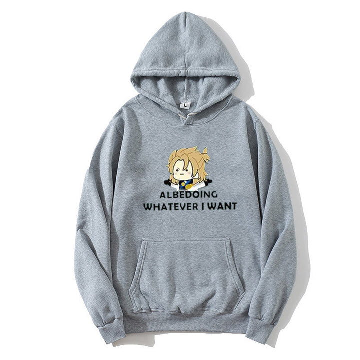 Kvinders hoodie med kunstnerisk grafisk design og motiverende tekst Skovae