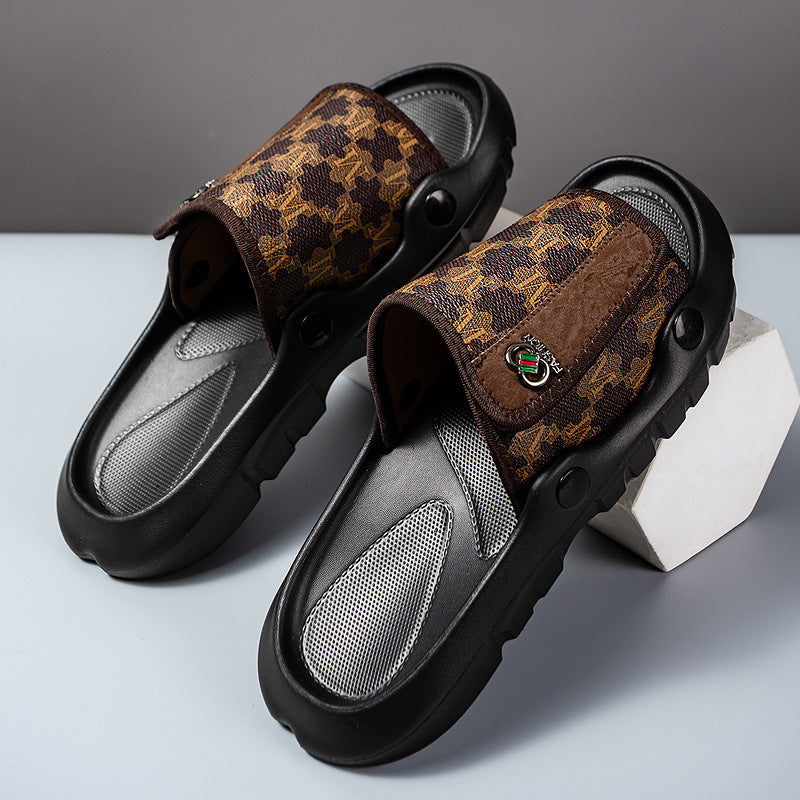 Herrer Komfortable fritidssandaler med skridsikker sål og praktisk velcro Stilla