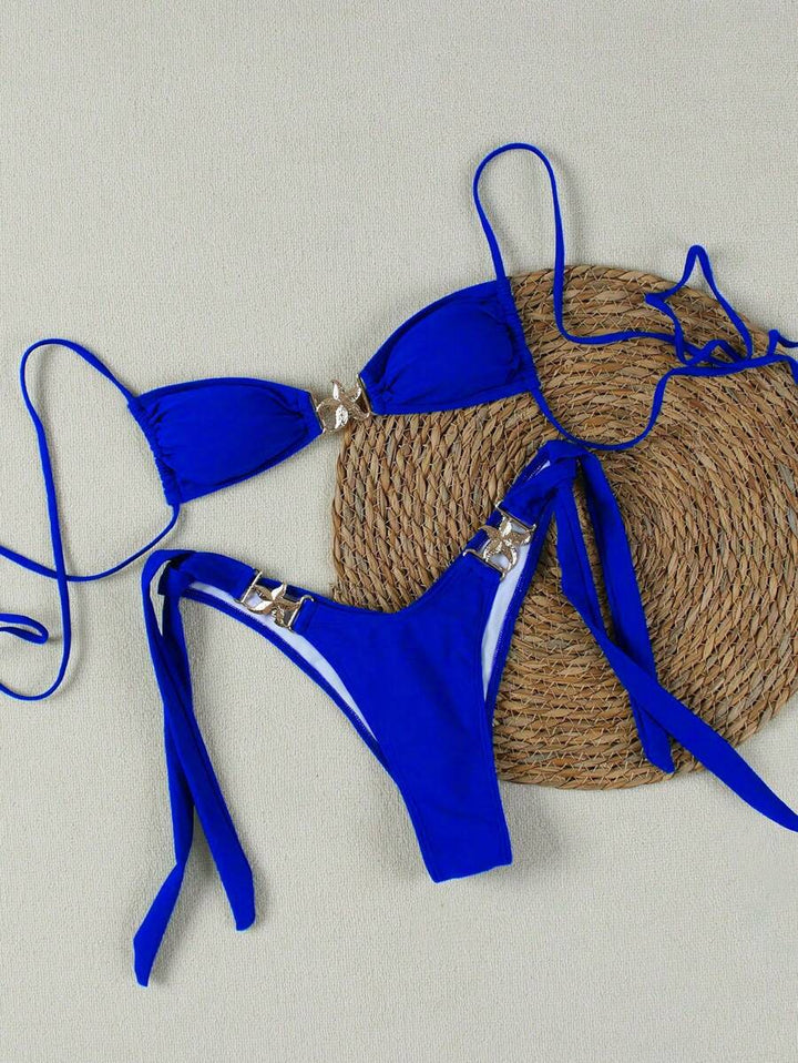 Dame Bikini-sæt med elegante spænder Skovae
