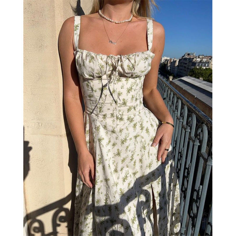 Dame Elegant Volant Maxi Kjole Stilla