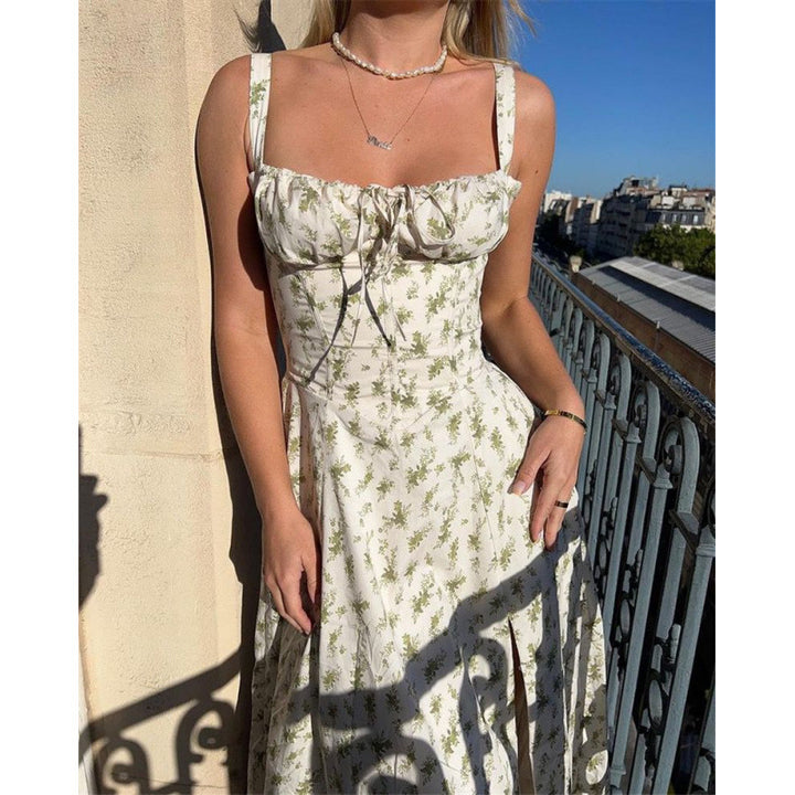Dame Elegant Volant Maxi Kjole Stilla