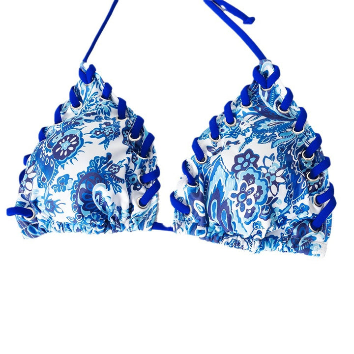 Dame triangel-bikini med legende snørredesign Skovae
