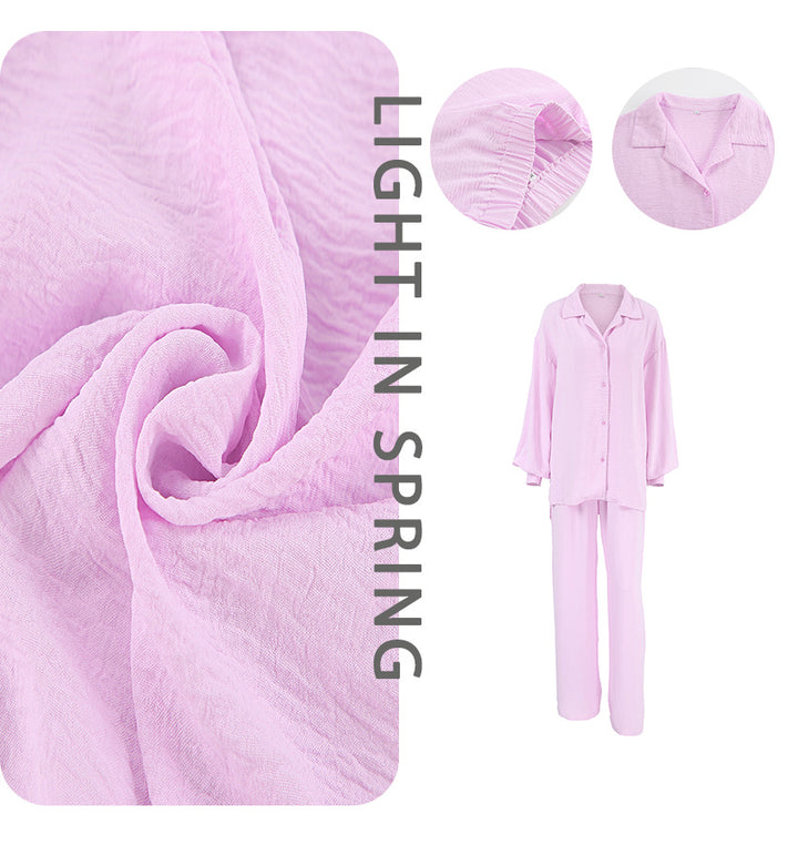 Dame afslappet loungewear-sæt med løs pasform og elegant look Stilla