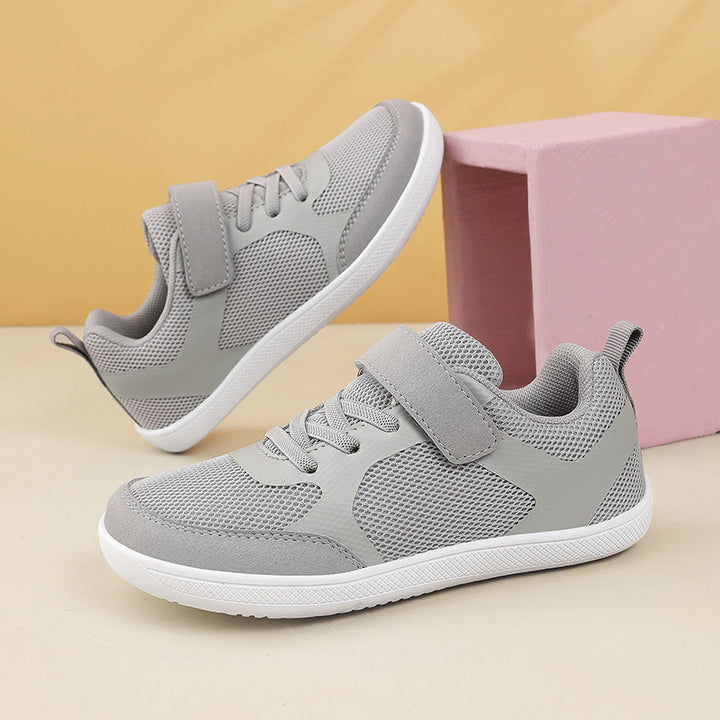 Unisex nan lette mesh-sneakers med elastisk snørebåndsystem, velcro og EVA-mellemsål Skovae