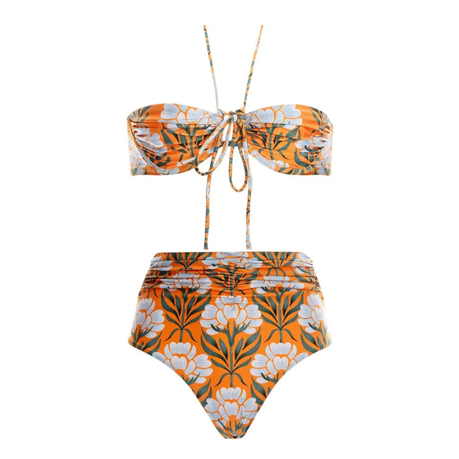 Dame To-delt Bikini-sæt med Slynge Stilla