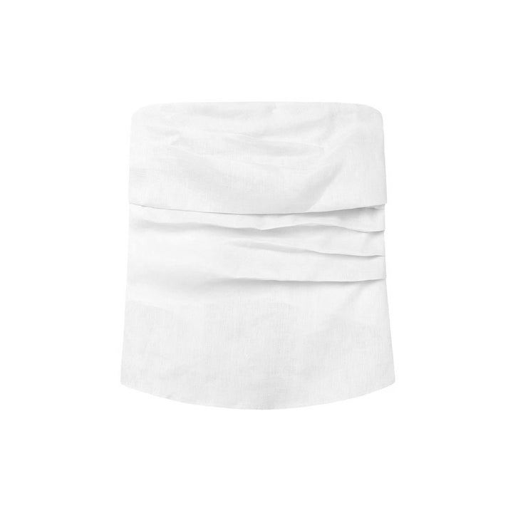 Dame indpakningstop med raffineret drapering og moderne snit Stilla