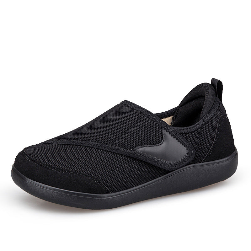 Dame nan en-håndsjustérbar slip-on-halbsko med velcro, åndbar mesh og stødabsorberende EVA-sål Skovae