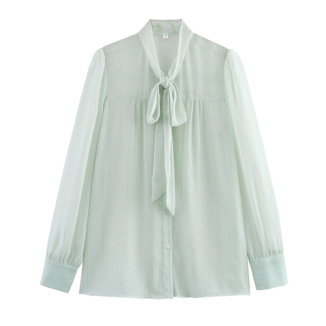 Femme Chiffon Slangebånd Bluse Stilla