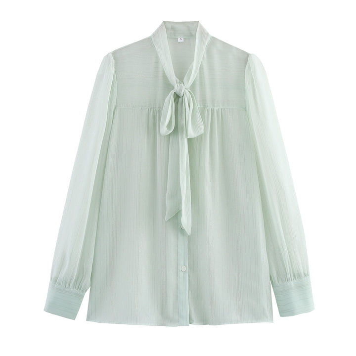 Femme Chiffon Slangebånd Bluse Stilla