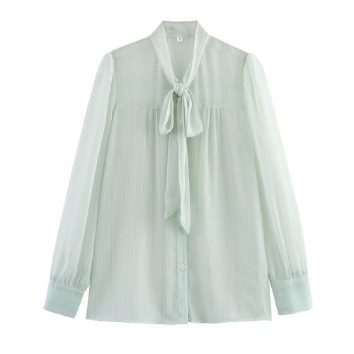 Femme Chiffon Slangebånd Bluse Stilla