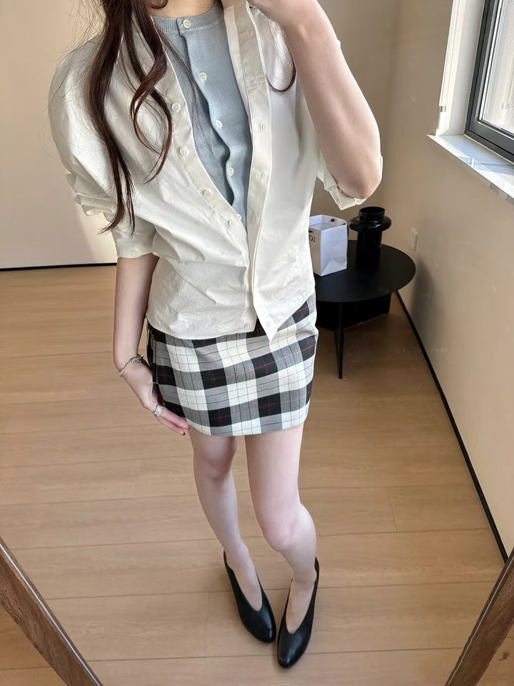 Dame Elegant og behagelig bluse med oversized snit og fin bomuldsblanding Stilla