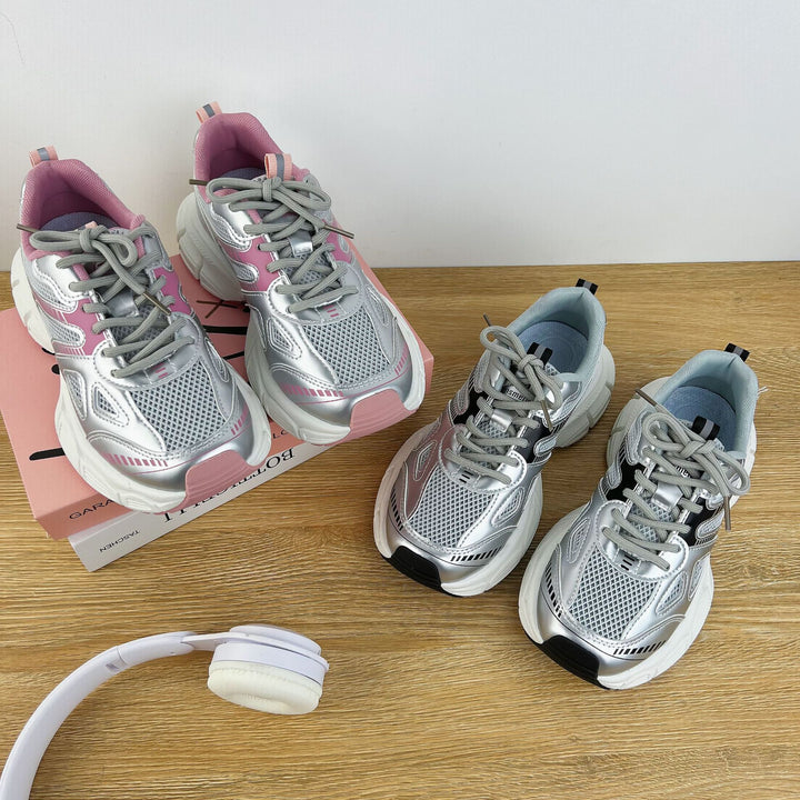 Dame Sportliche Sneakers med reflekterende overdel og stødabsorberende sål Stilla