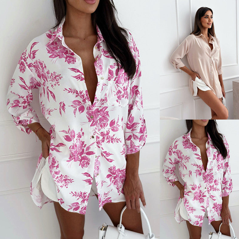 Dame Elegant Silketop med moderne snit Stilla