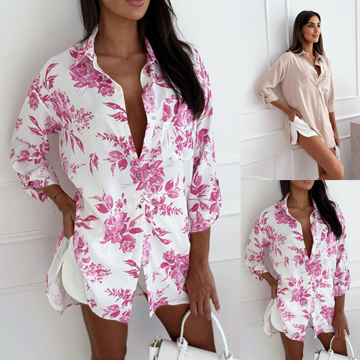 Dame Elegant Silketop med moderne snit Stilla