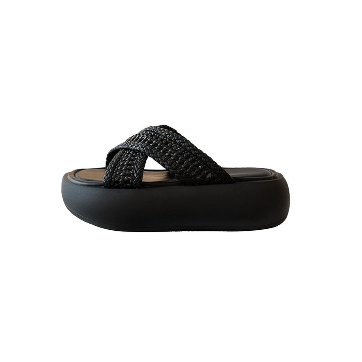 Femme Cross-Rem Plattform Slide Sandaler Stilla