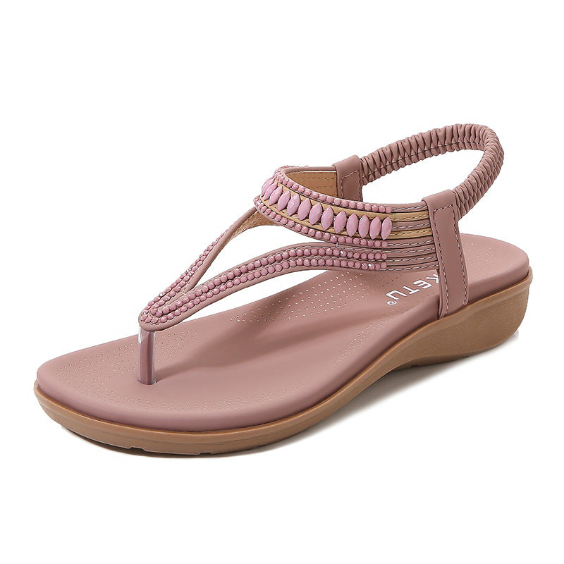 Dame komfortable toe post sandaler med ergonomisk fodseng teknologi Stilla