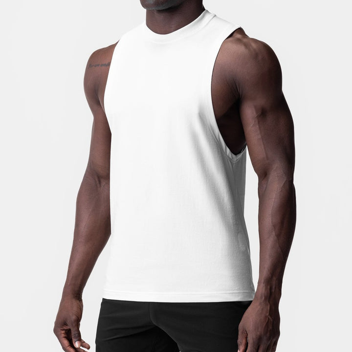 Herrer Sporty Muskelshirt med bred armhul Stilla