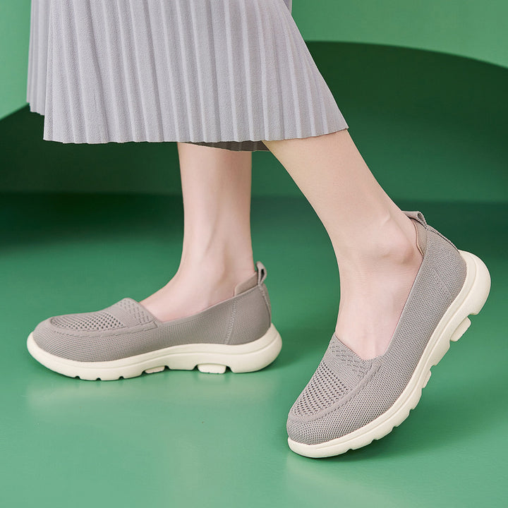 Dame Komfortable Slip-On Sneakers med åndbart overtøj og dämpende sål Stilla