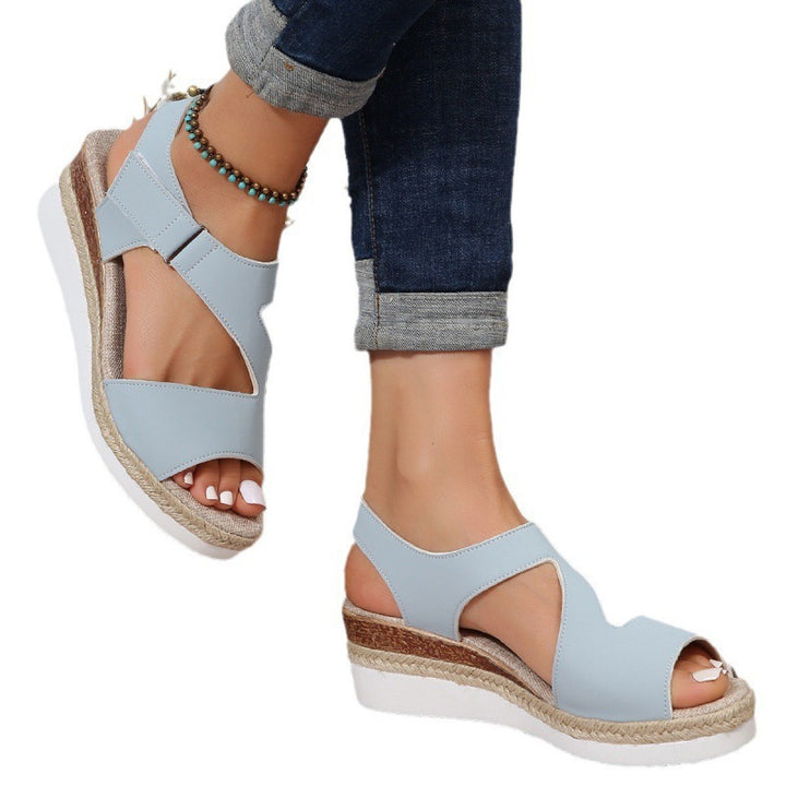 Dame Wedge-sandaler med åndbar struktur og justerbar rem Stilla