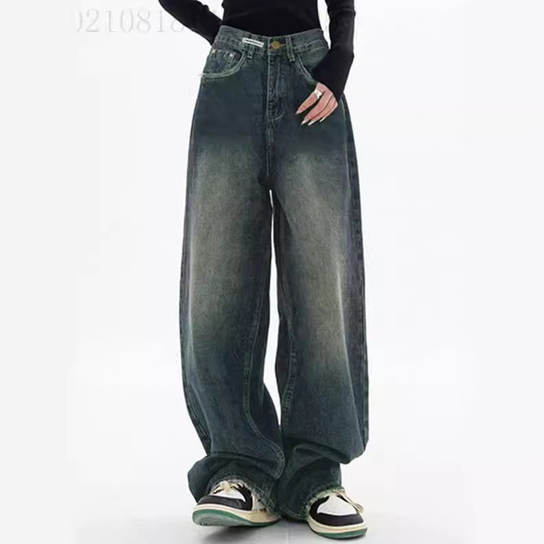 Dame brede højtaljede jeans Skovae
