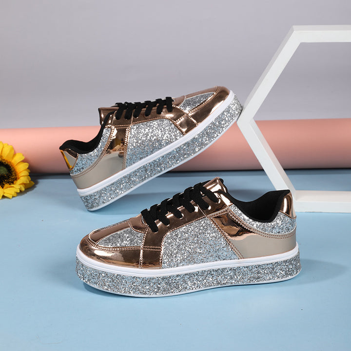 Dame Glitrende Lifestyle Sneakers Stilla