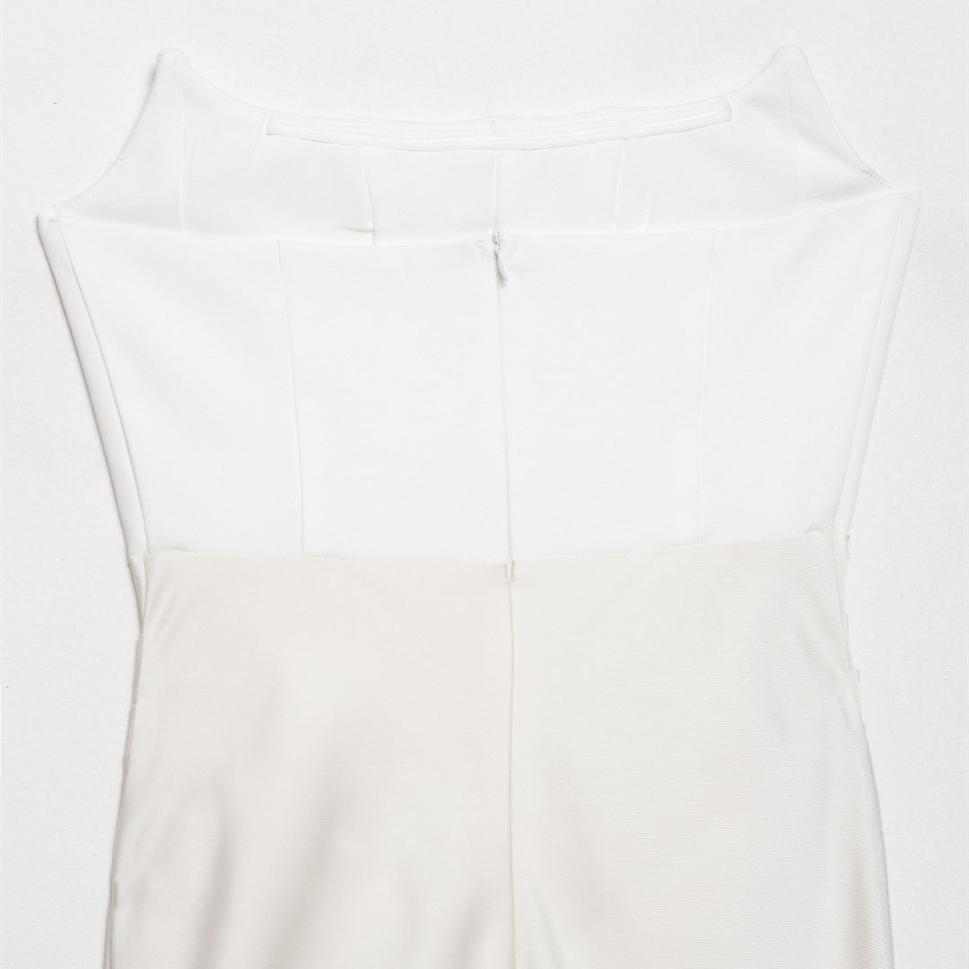 Dame lang satin aftenkjole med elegant drapering Skovae