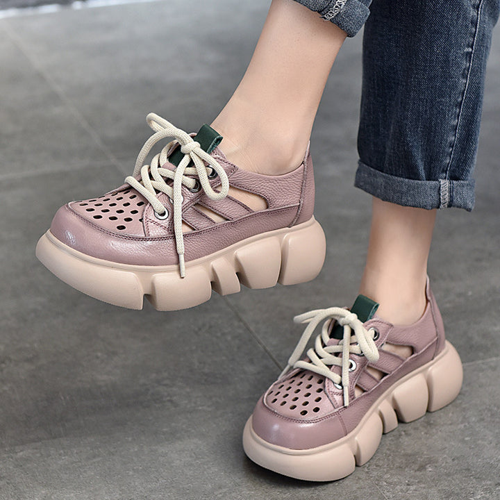 Dame luftige sneakers med gennemsigtigt design Stilla