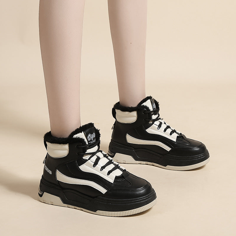 Dame Thermo Sneakers med foret skaft og skridsikker sål Stilla