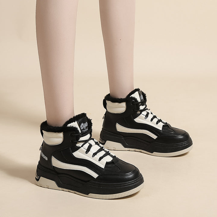 Dame Thermo Sneakers med foret skaft og skridsikker sål Stilla