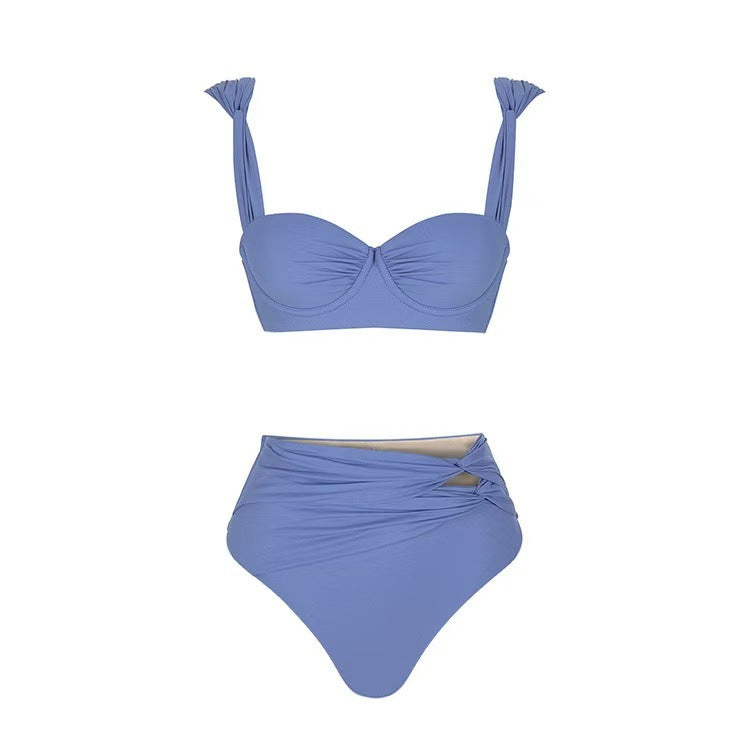 Dame Bikini-sæt med elegant Bustier-top og højtaljede designbukser Stilla