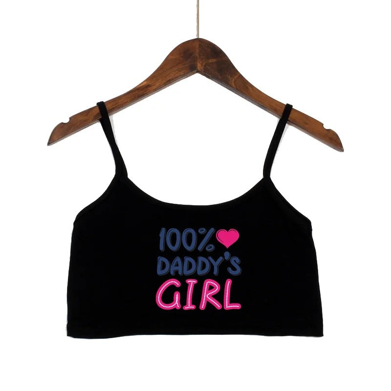 Dame mode crop top med dekorerede stropper Skovae