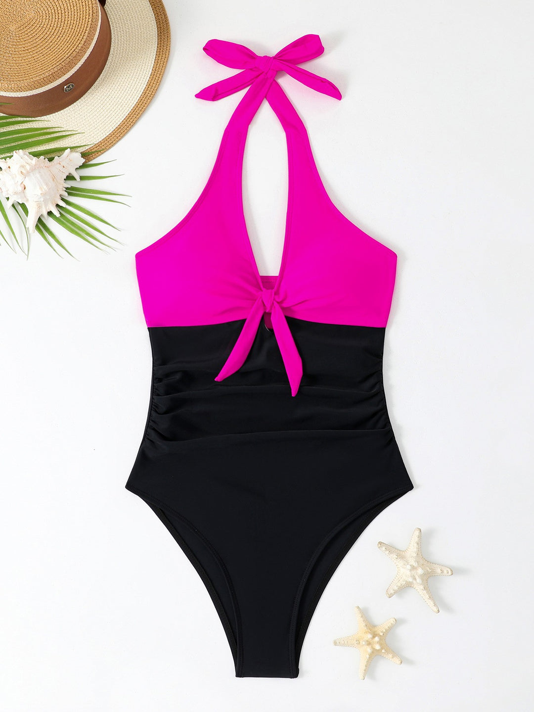 Dame Elegant One-Piece Swimsuit with Playful Knot Skovae